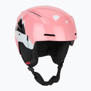 Dětská  lyžařská helma  UVEX Viti Set + gogle Speedy Pro pink penguin/lasergold lite