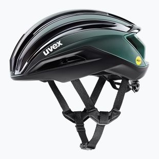 Cyklistická přilba UVEX Surge Aero MIPS black/sage green matt