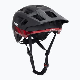 Cyklistická přilba UVEX React MIPS black/ruby red matt