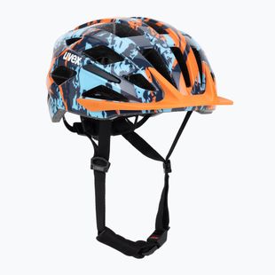 Dětská cyklistická helma UVEX Air Wing 2 papaya/bubble blue