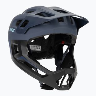 Dětská cyklistická helma UVEX React Fullface Jr dusk blue matt