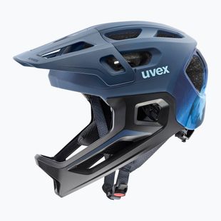 Dětská cyklistická helma UVEX React Fullface Jr dusk blue matt