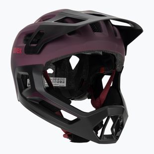 Dětská cyklistická helma UVEX React Fullface Jr cranberry matt