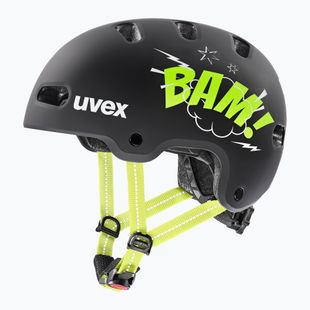 Dětská helma UVEX Kid 4 Style bam black/lime matt