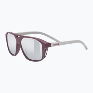 Dětské sluneční brýle UVEX Cosmic Jr cranberry/grey matt/mirror silver