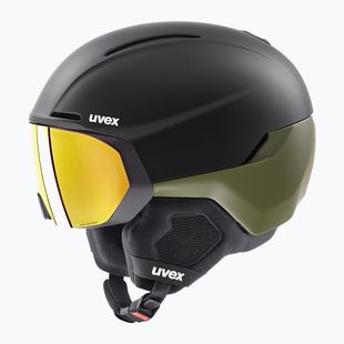 Lyžařská helma UVEX Horizon CV black/khaki matt