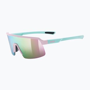 Dětské sluneční brýle UVEX Dyrt Jr pink/green matt/mirror pink