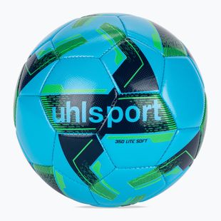 Fotbalový míč uhlsport Lite Soft 350 ice blue/navy/fluo green velikost 5