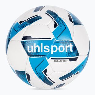 Fotbalový míč uhlsport Lite Soft 350 white/cyan/navy velikost 5