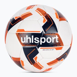 Fotbalový míč uhlsport Lite Soft 290 white/navy/fluo orange velikost 3