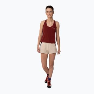 Salewa dámské lezecké tričko Lavaredo Hemp Crop Tank červené 00-0000028369