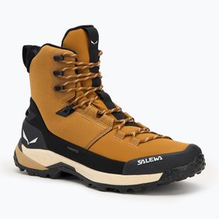 Pánské trekové boty Salewa Puez Winter Mid Ptx golden brown / black