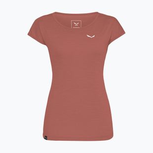 Dámské trekingové tričko Salewa Puez Melange Dry etruscan red melange