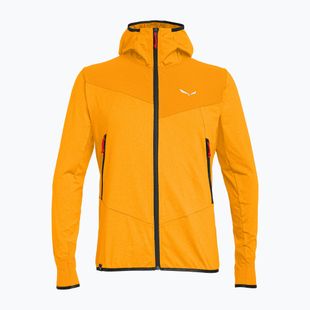 Pánská trekingová mikina Salewa Agner Hybrid PL/DST FZ Hoody turmeric melange/0910