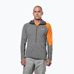 Pánská trekingová mikina Salewa NXT Hyb 1/2 Zip Tee quiet shade