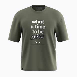 Pánské tričko Salewa Eagle Outside Loose faded green