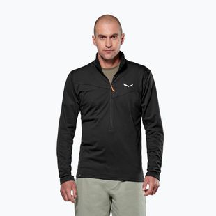Pánská trekingová mikina Salewa Puez Cammio Polarlite Half Zip Black Out