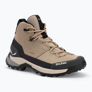 Dámské trekové boty  Salewa Puez Leather Mid Ptx quicksand / onyx