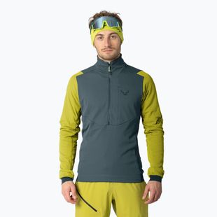 Pánská skialpinistická mikina DYNAFIT Blacklight Thermal 1/2 Zip golden lime