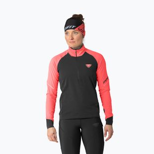 Dámská běžecká mikina DYNAFIT Alpine 1/2 Zip Tee ultra coral/0910