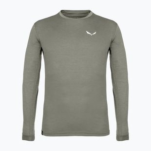 Pánské tričko Longsleeve Salewa Puez Melange Dry faded green melange