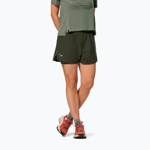 Dámské trekingové šortky Salewa Pedroc DST 2IN1 dark olive int/0870