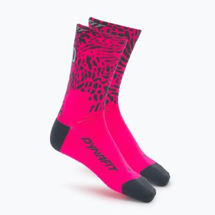 Ponožky DYNAFIT Run Wild Crew pink glo
