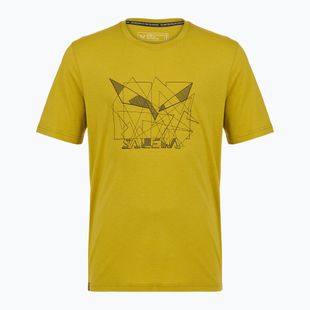 Pánské tričko na lezení Salewa Eagle Geometric olive oil