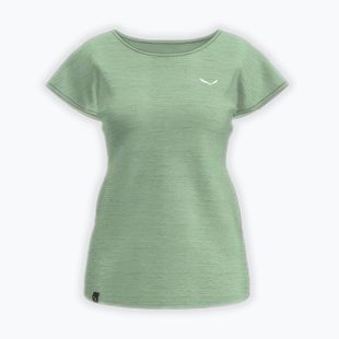 Dámské trekové tričko Salewa Puez Melange Dry pastel green melange