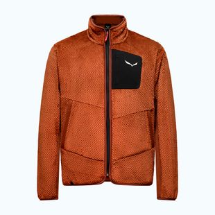 Pánská trekingová mikina Salewa Puez Warm Full Zip bombay brown