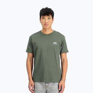 Pánské tričko Alpha Industries Basic Small Logo dark olive
