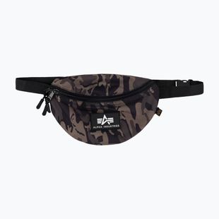 Ledvinka Alpha Industries Rubber Print Waistbag black camo