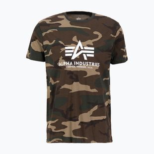 Pánské tričko Alpha Industries Basic Camo wdl camo 65