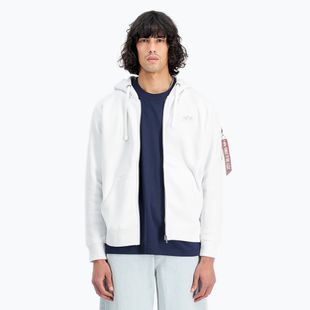Pánská mikina Alpha Industries Back Print Zip white
