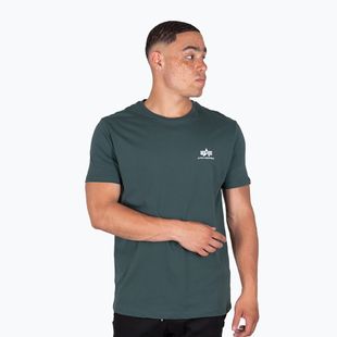 Pánské tričko Alpha Industries Basic Small Logo T-shirt navy green