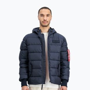 Pánská bunda Alpha Industries Hooded Puffer Faux Down rep.blue