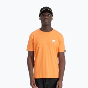 Pánské tričko Alpha Industries Basic Small Logo tangerine