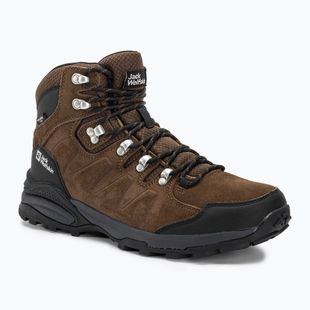 Jack Wolfskin Refugio Texapore Mid brown/phantom pánské trekové boty