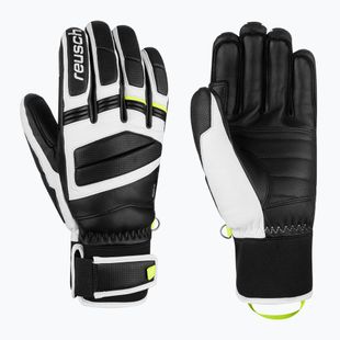 Lyžařské rukavice Reusch Master Pro black/white/safety yellow