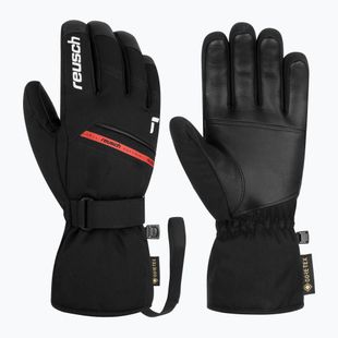 Lyžařské rukavice Reusch Morris GORE-TEX black/white/fire red