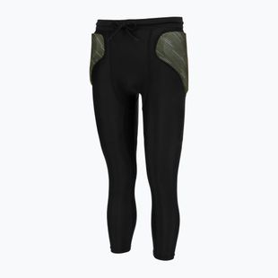 Brankářské kalhoty Reusch Padded Eco Short 3/4 black/desert green 