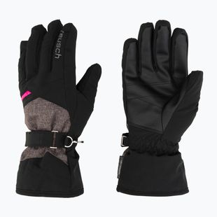 Dámské lyžařské rukavice Reusch Helena R-Tex Xt black/black melange/pink glo