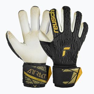 Brankářské rukavice Reusch Attrakt Freegel Gold X GluePrint Finger Support black/gold