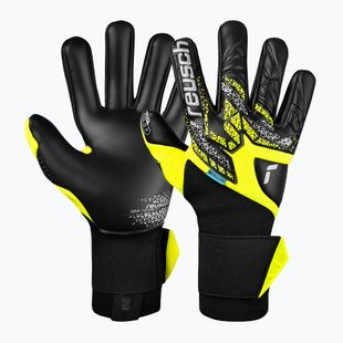Brankářské rukavice Reusch Attrakt Gold X NC Gravity safety yellow/silver/black