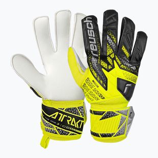 Brankářské rukavice Reusch Attrakt Solid safety yellow/silver