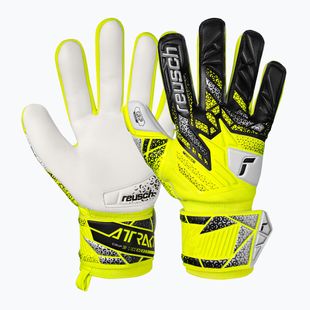 Brankářské rukavice Reusch Attrakt Grip safety yellow/silver
