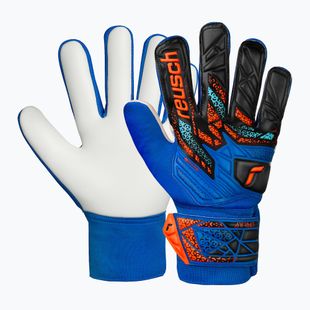 Dětské brankářské rukavice Reusch Attrakt Starter Solid Junior electric blue/shocking orange