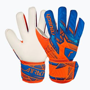 Dětské brankářské rukavice  Reusch Attrakt Solid Junior shocking orange/blue