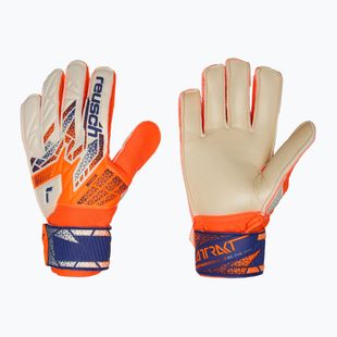 Dětské brankářské rukavice  Reusch Attrakt Solid Junior shocking orange/energize blue