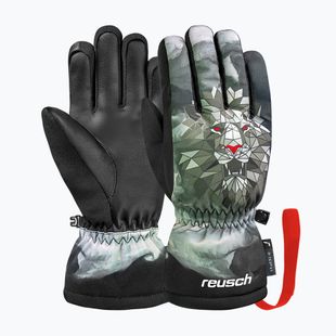 Dětské lyžařské rukavice Reusch Carter R-Tex XT blck/silver/fluo red